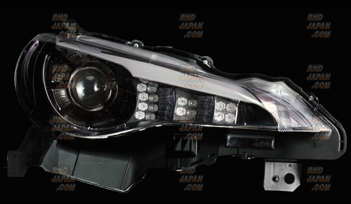 Valenti Jewel Head Lamp Set Clear Black Chrome Inner - BRZ ZC6 86